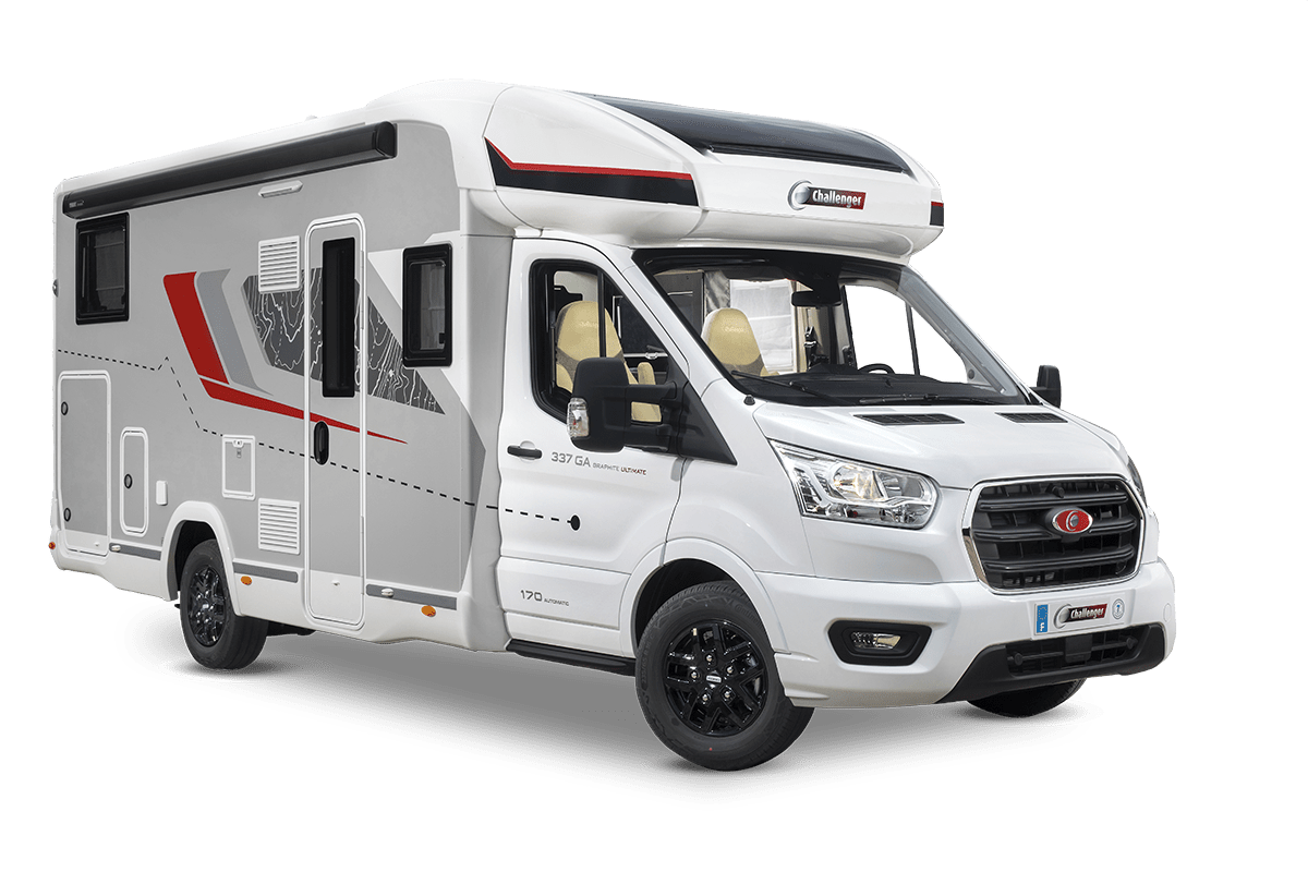 wohnmobil teilintegrierte Graphite ultimate Au Challenger 2023 außen